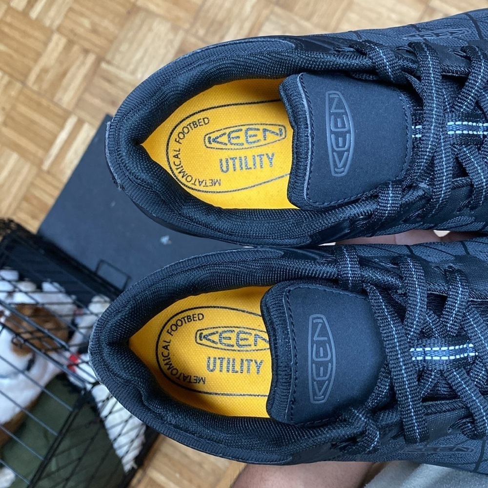 KEEN Utility Vista Energy Konnect Fit XT Steel Toe Work Sneakers “Triple Black” - Picture 16 of 17